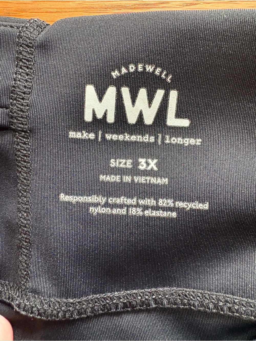 Madewell MWL Form High-Rise 25” Black Legging Size 3X EUC - Picture 6 of 16